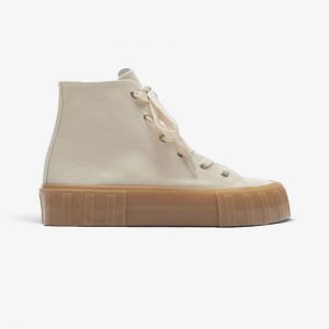 High-top canvas shoes