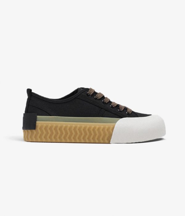 Canvas Platform Sneakers