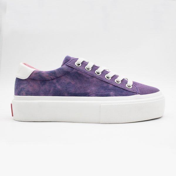 Tie-dyed Twill Low-Top Sneaker