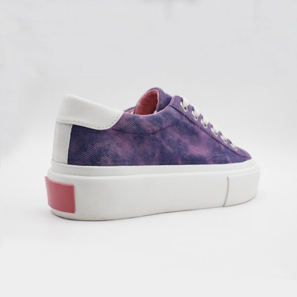 Tie-dyed Twill Low-Top Sneaker