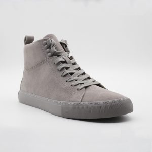 Suede Lace-up High-top Casual Sneaker for Men