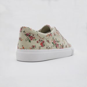 Printed Soft Canvas Low Top Sneaker for Women