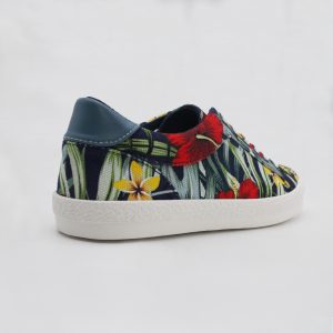 Printed Soft Canvas Low Top Sneaker for Women