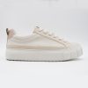 Two-Tone Canvas Lace-up Sneakers for Women