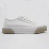 White Canvas Casual Sneakers for Women