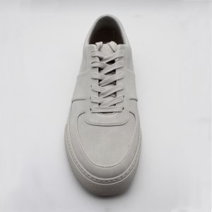 Off-White Soft Faux Leather Casual Sneakers for Men