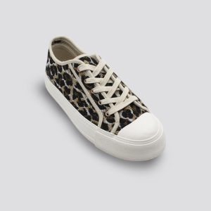 Animal Print Fabric Casual Sneakers for Women