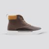 Leather Lace Ankle Deck Boot For Men