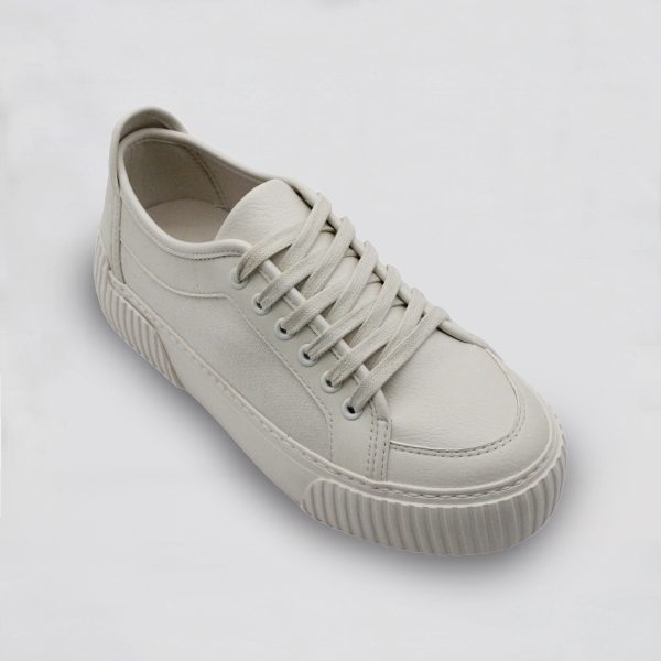 White Casual Fabric Sneaker for Women