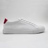 White Soft Faux Leather Casual Sneakers for Women