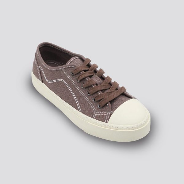 Basic Baseball Canvas Sneaker with Different Material for Women