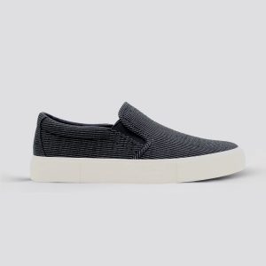 Printed Canvas Slip-On Sneakers for Men