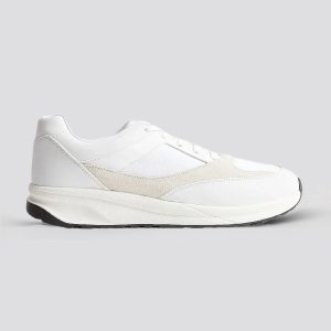 Faux Leather Runner Sneakers for Men
