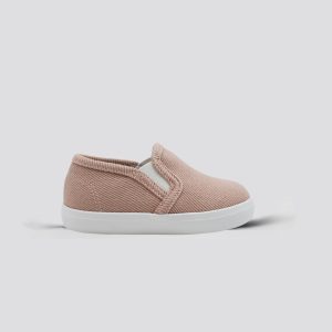 Slip-On Twill Fabric Sneakers for Kid