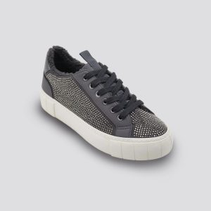 Sherpa Lined Sparkle Lace Up Sneaker for Women