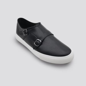 Double buckle Leather/Suede sneakers for Men
