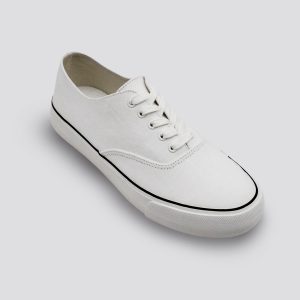 Cotton Canvas Low top Deck Sneaker