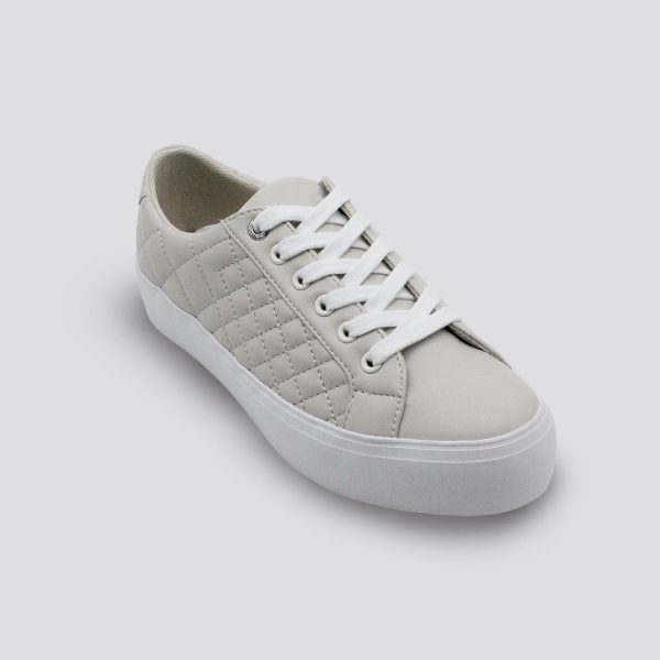 Lace-up sneaker with Quilted Detail for Women