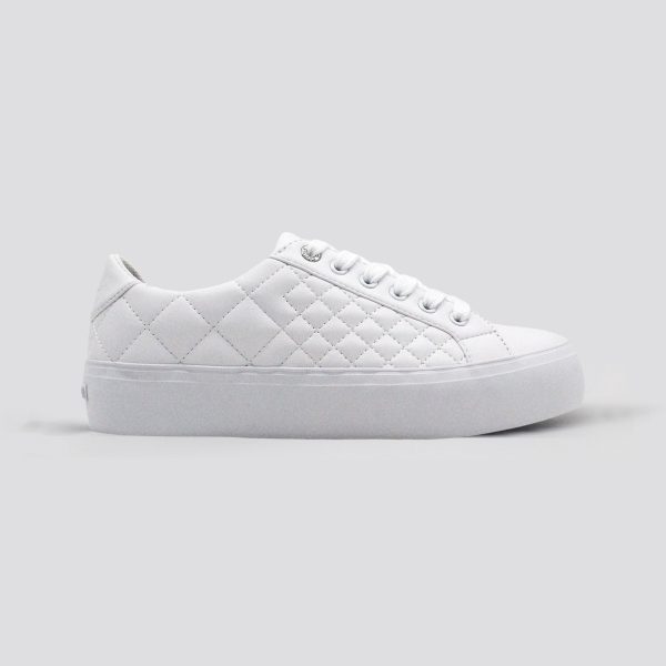 Lace-up sneaker with Quilted Detail for Women