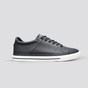 Lychee Pattern Faux Leather Sneakers for Men