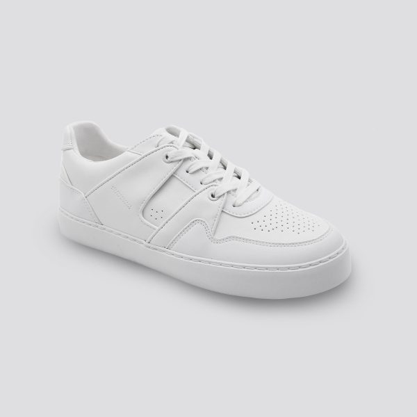 White Leather Low top sneaker for Men
