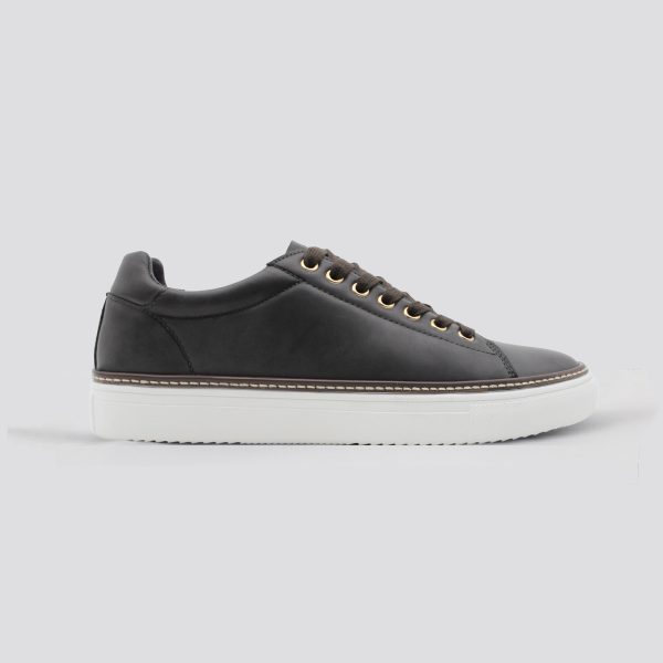 Dark Brown Classic Leather Dressing Sneakers