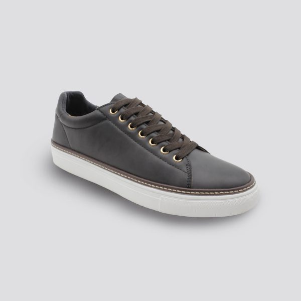 Dark Brown Classic Leather Dressing Sneakers