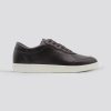 Dark Brown Leather Dressing Sneakers