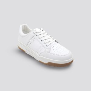 White Leather Low top sneaker