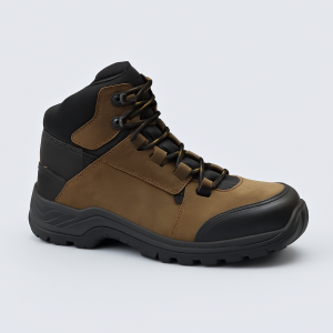 Mid-cut steel-toe waterproof slip-resistant safety-shoes