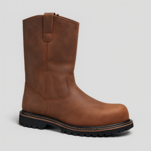 High-cut steel-toe waterproof slip-resistant safety-shoes