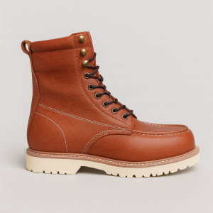 High-cut steel-toe waterproof slip-resistant safety-shoes