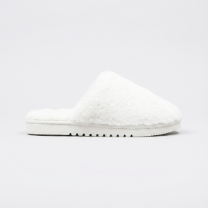 Women Classic Faux-Fur White Slipper